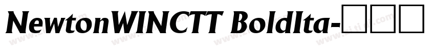 NewtonWINCTT BoldIta字体转换